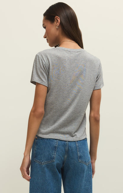 Tourist Airy Knit Jersey Tee - Classic Heather Grey
