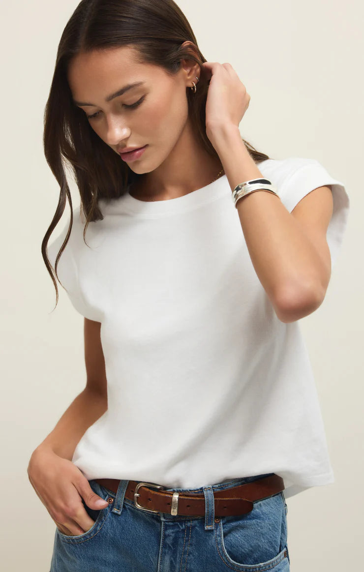 Camino Cotton Jersey Tee - White