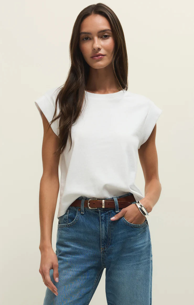 Camino Cotton Jersey Tee - White