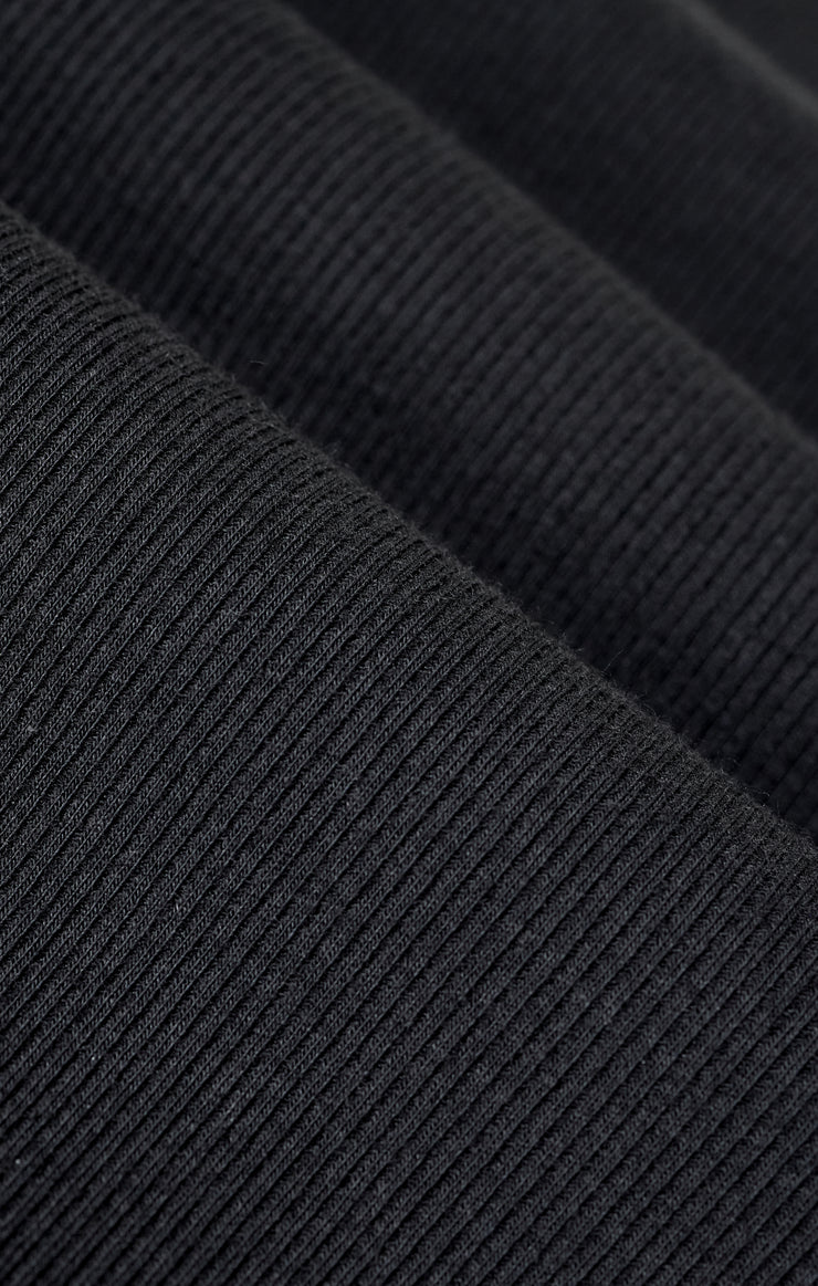 Clarke Rib Tank - Black