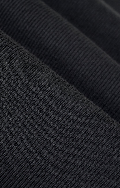 Clarke Rib Tank - Black