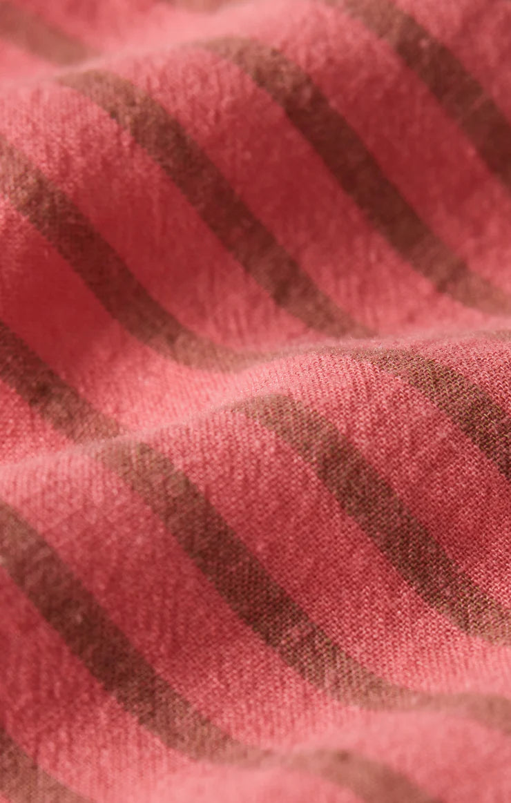 The Signature Striped Linen Top - Gelato