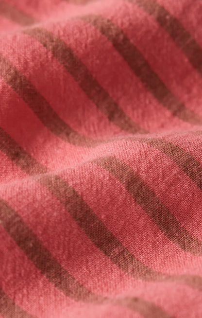 The Signature Striped Linen Top - Gelato
