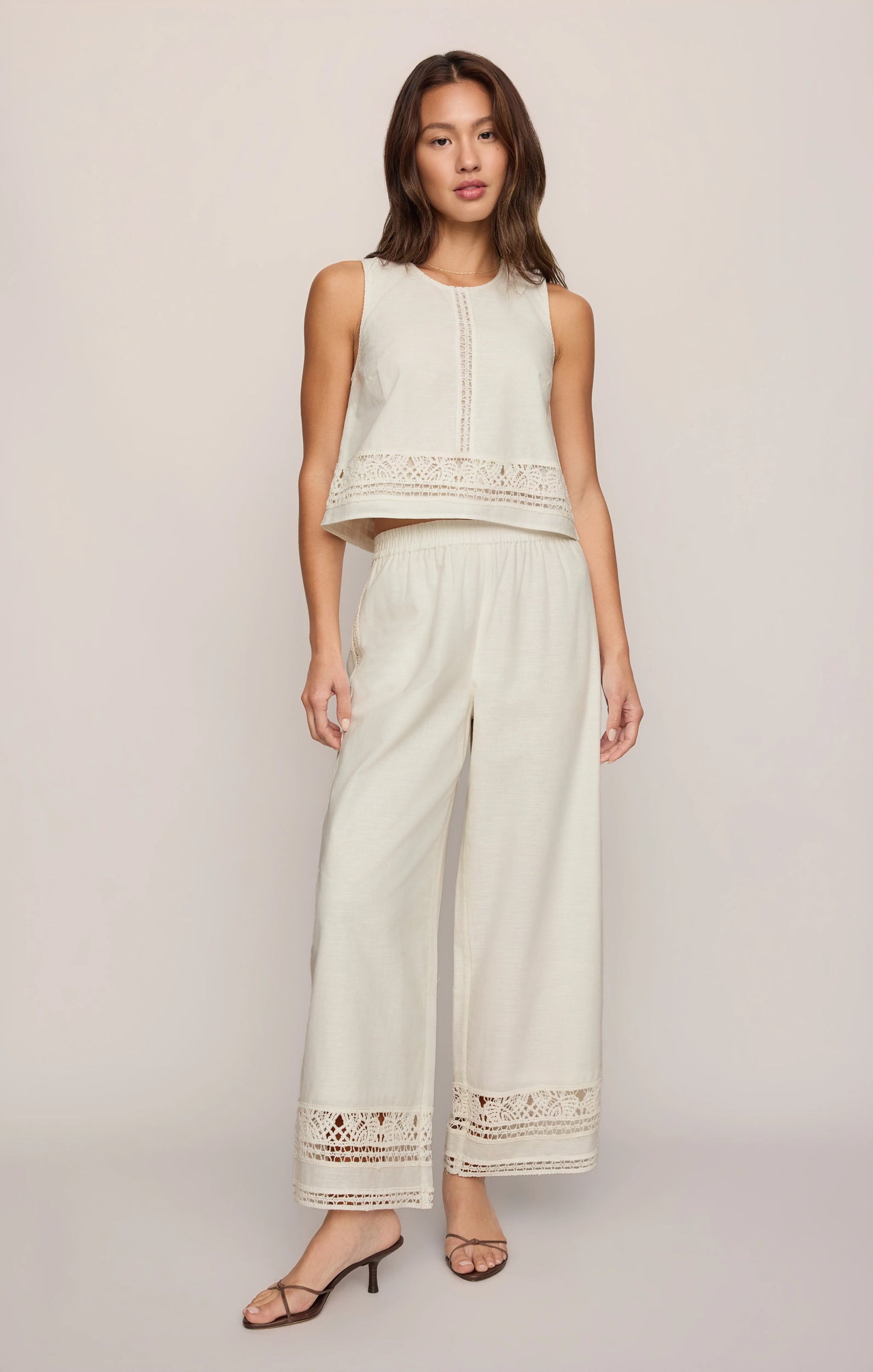 Sloane Embroidered Top - White
