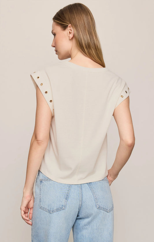 Camino Grommet Muscle Tee - Sandstone