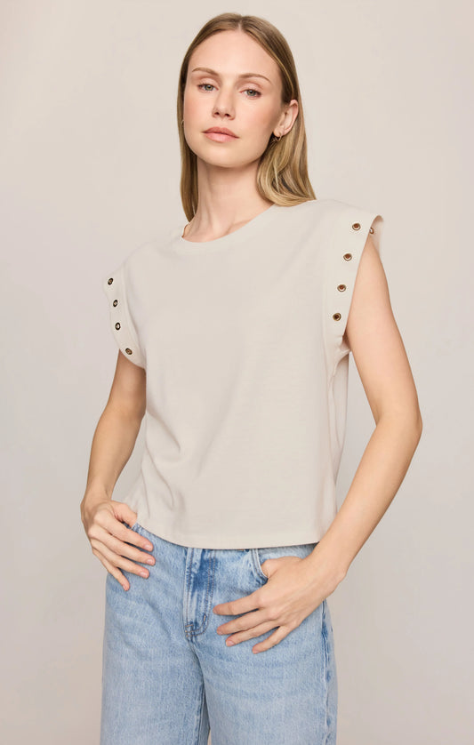 Camino Grommet Muscle Tee - Sandstone