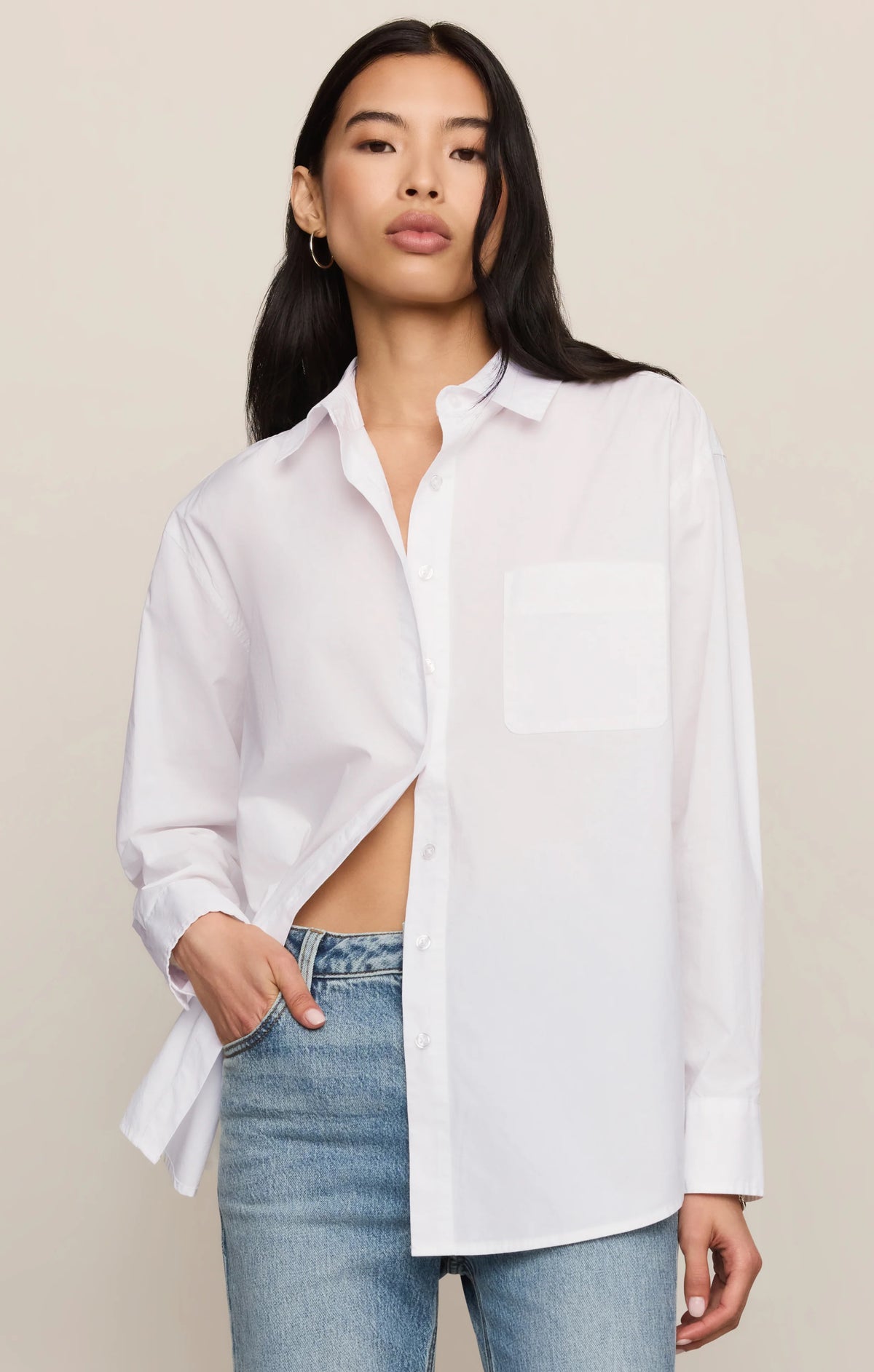 The Gallery Button Up - White