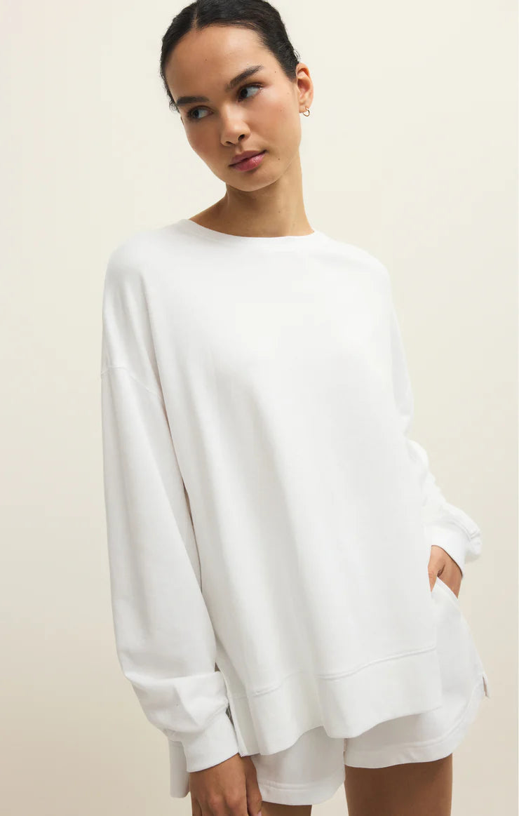 Modern Weekender Sweatshirt - White - Spinout