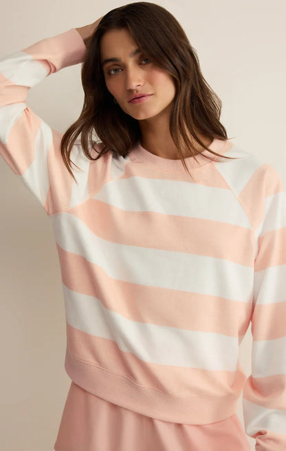 Saldana Stripe Sweatshirt - Bellini