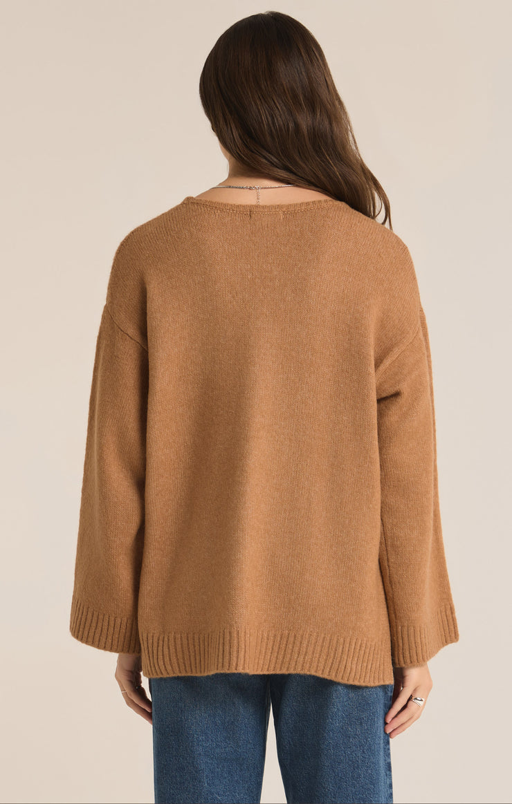 Z SUPPLY - Modern V-Neck Sweater - Burro