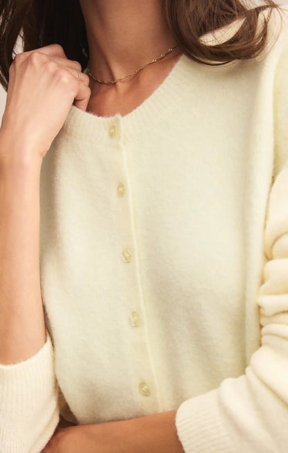 Medina Cozy Cardigan - Mellow Yellow