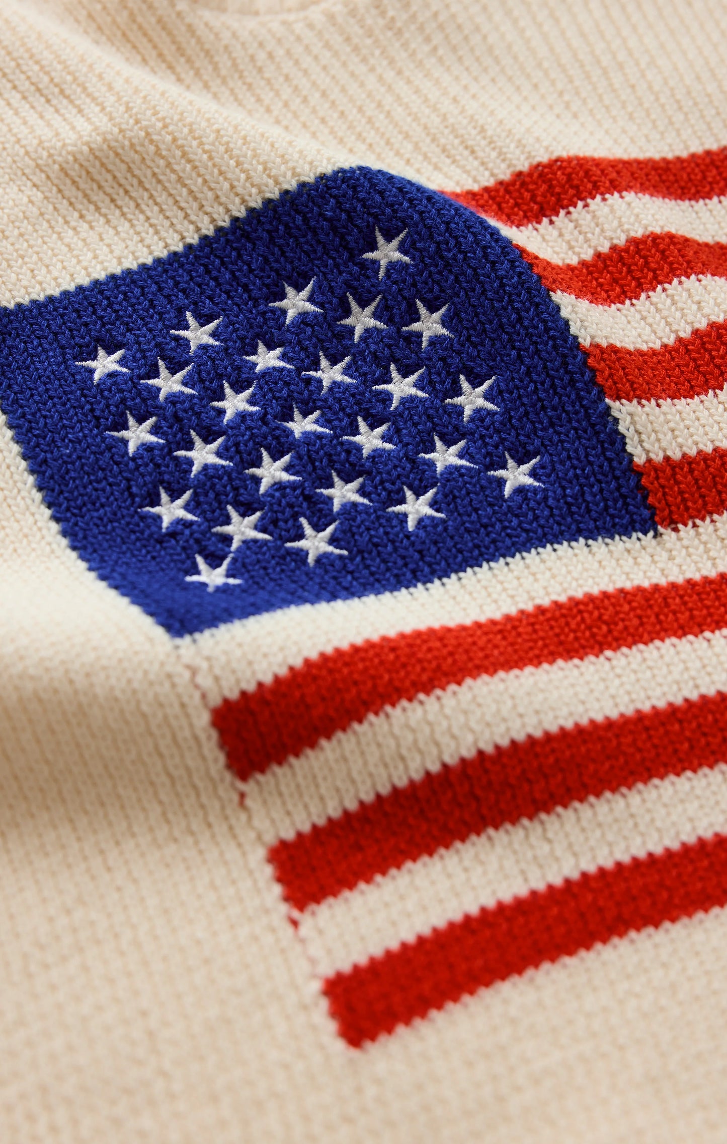 Sleeveless Patriot Sweater - Cloud