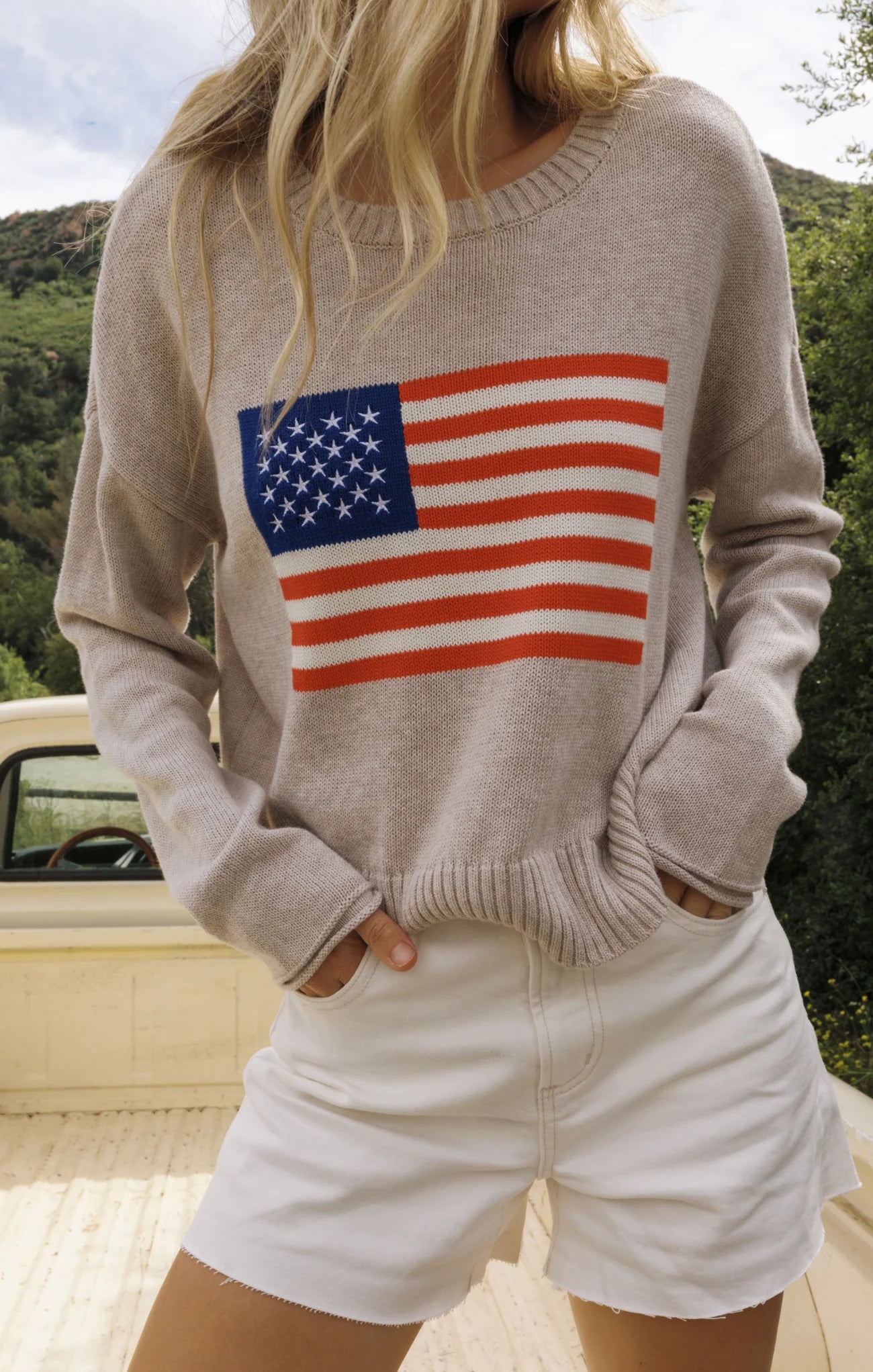 Sienna Patriot Sweater - Natural Heather