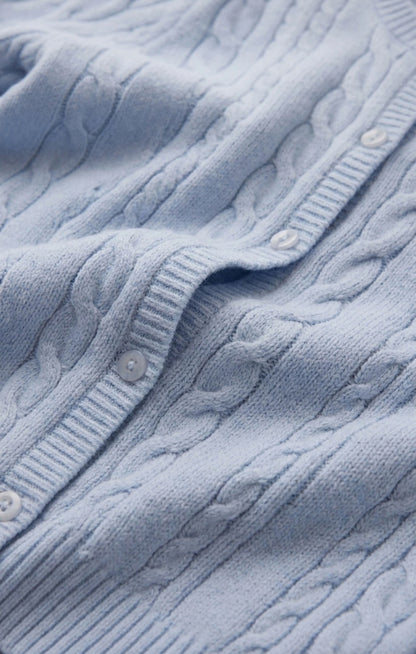 Cera Short Sleeve Cardigan - Skyline
