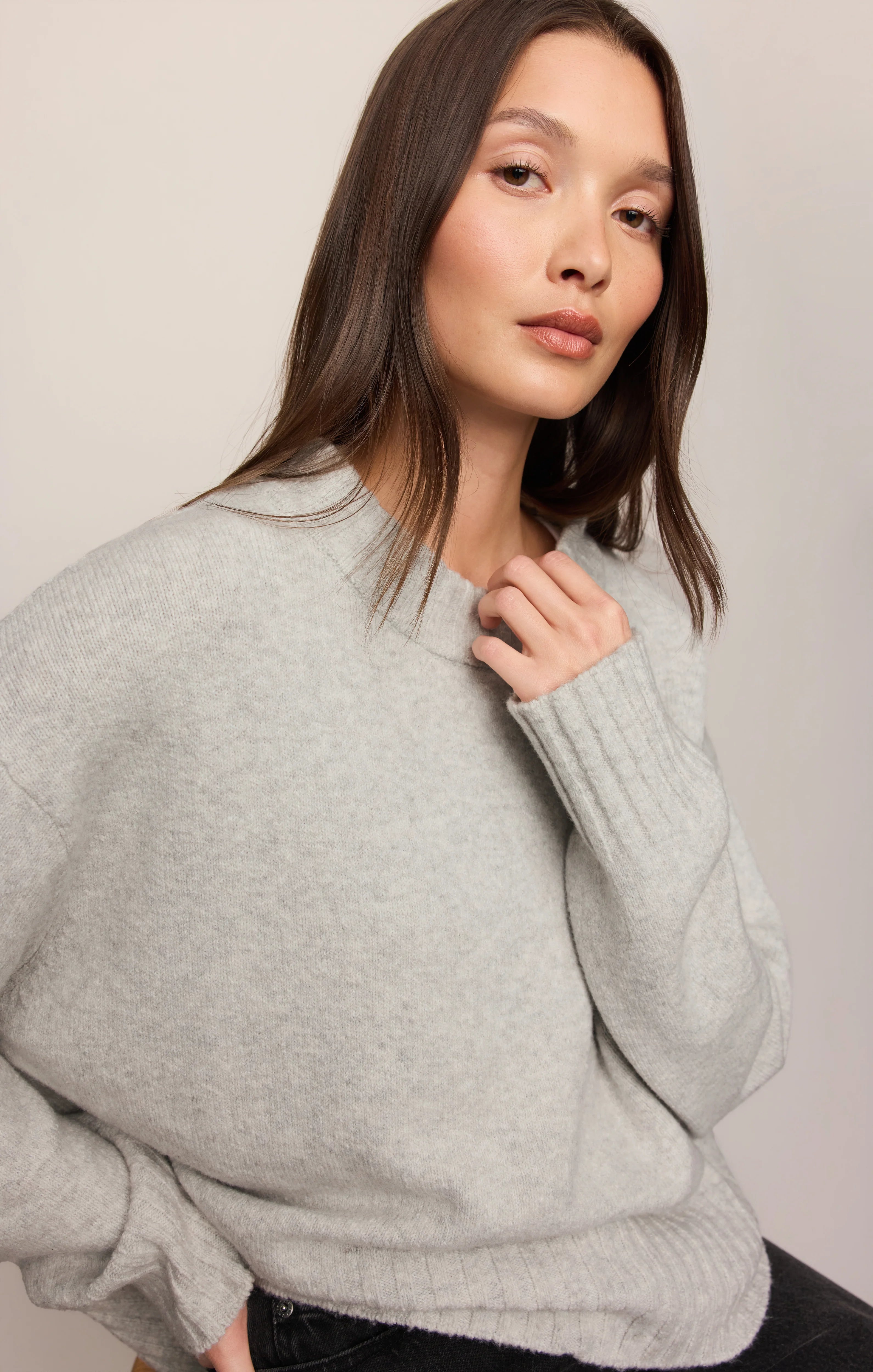 Eastwell Pullover Sweater - Feather Grey