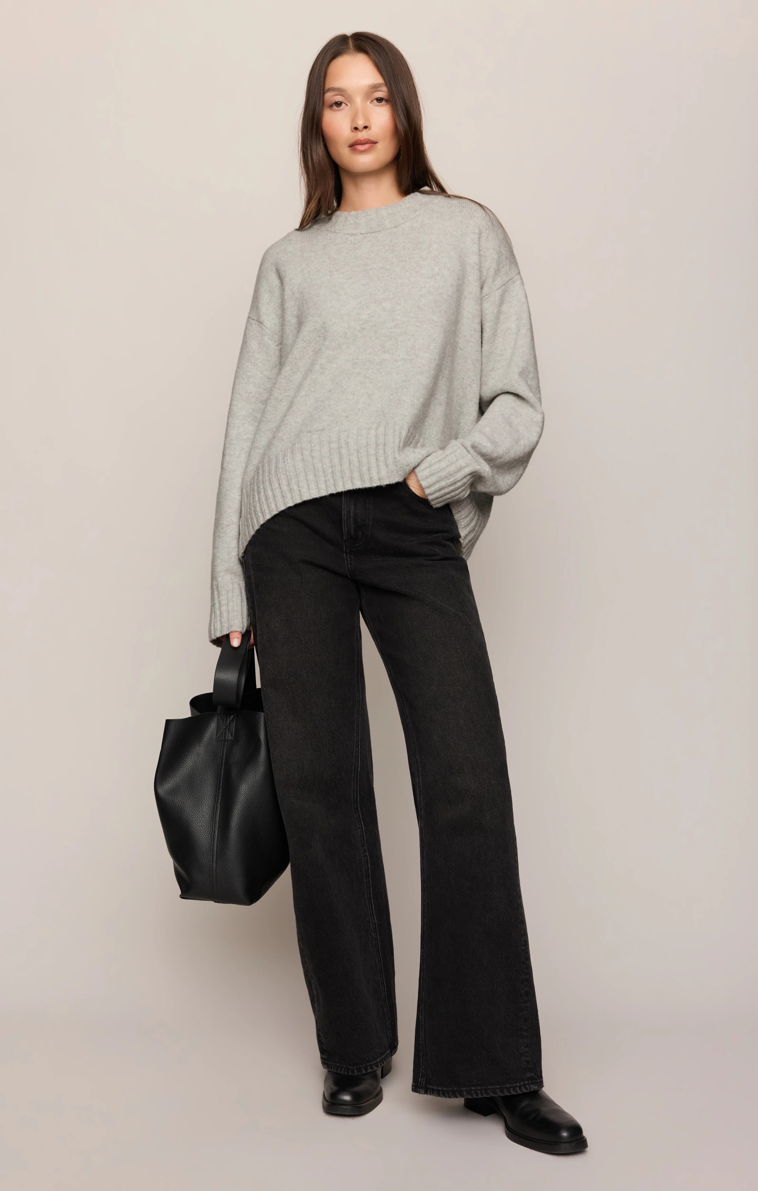 Eastwell Pullover Sweater - Feather Grey