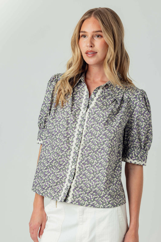 Klariza Shirt - Zinnia Bloom