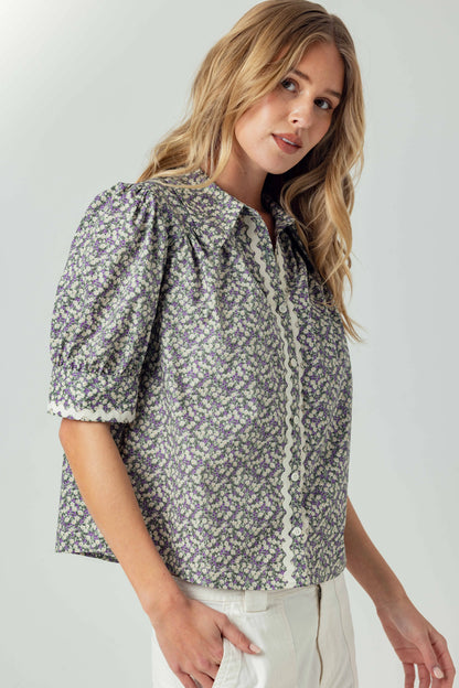 Klariza Shirt - Zinnia Bloom