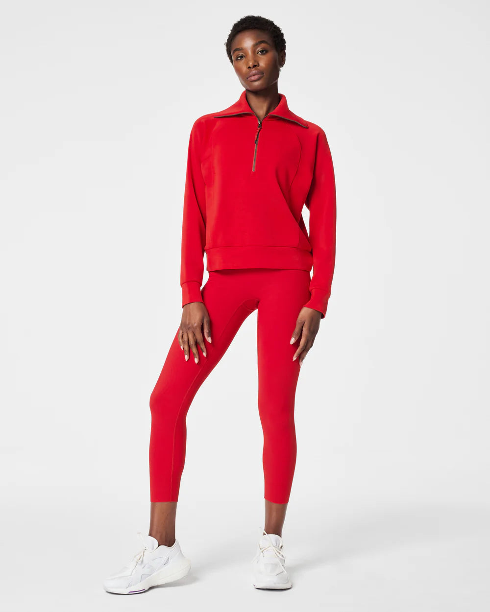 Spanx - AirEssentials Half Zip - Red