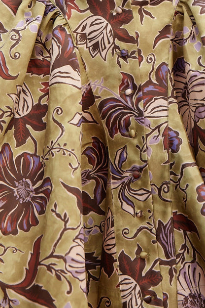 Citron Flounce Mini Dress - Multi