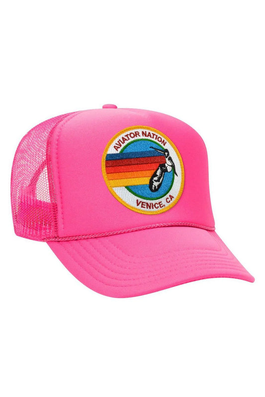Aviator Nation - Trucker Hat - Neon Pink