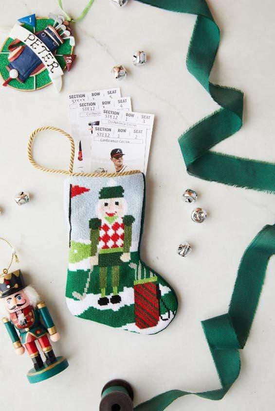 Bauble Stockings - Christmas Birdie Golfing Nutcracker