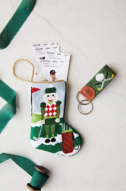 Bauble Stockings - Christmas Birdie Golfing Nutcracker