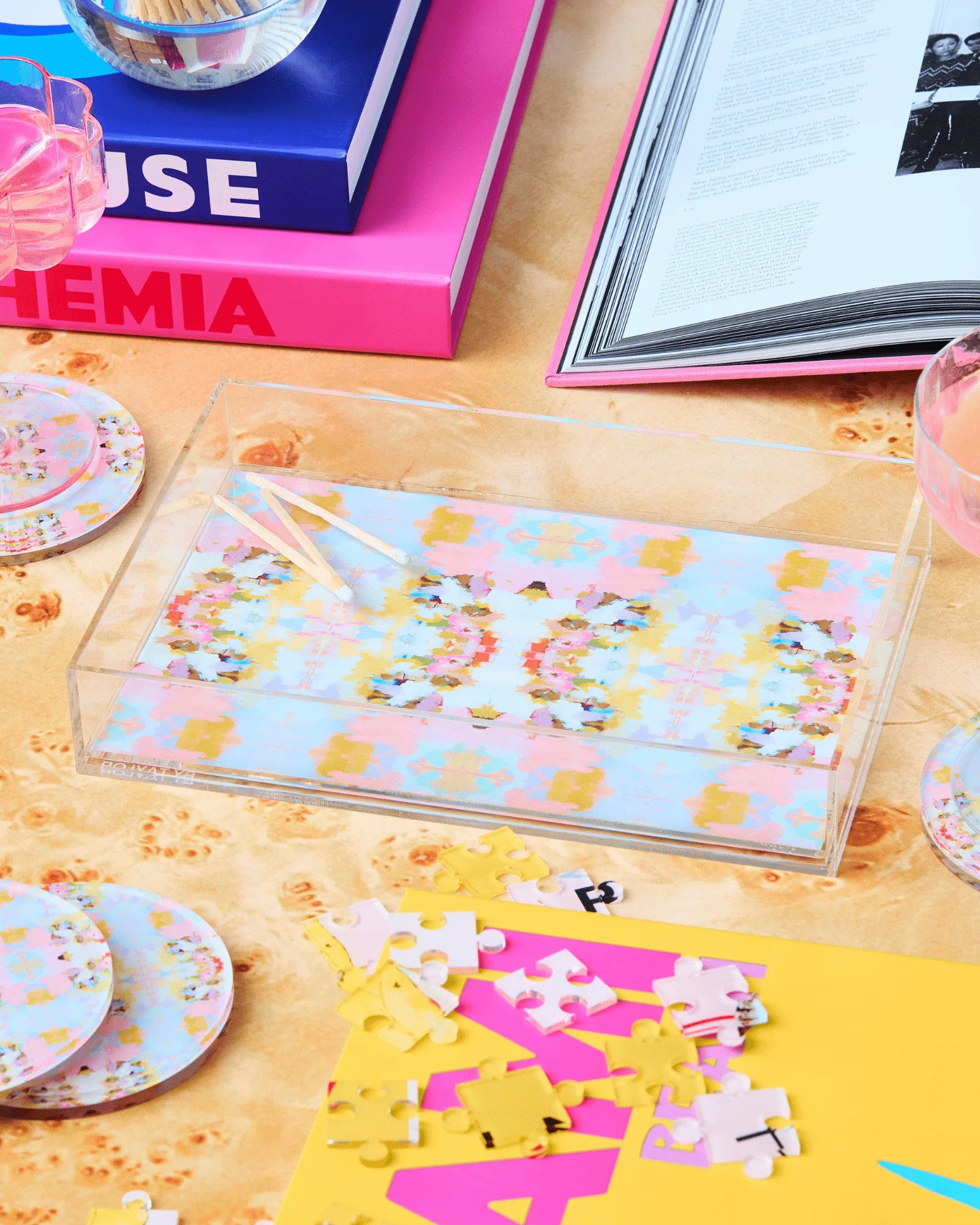 Brooks Avenue Pink | Laura Park x Tart Small Tray