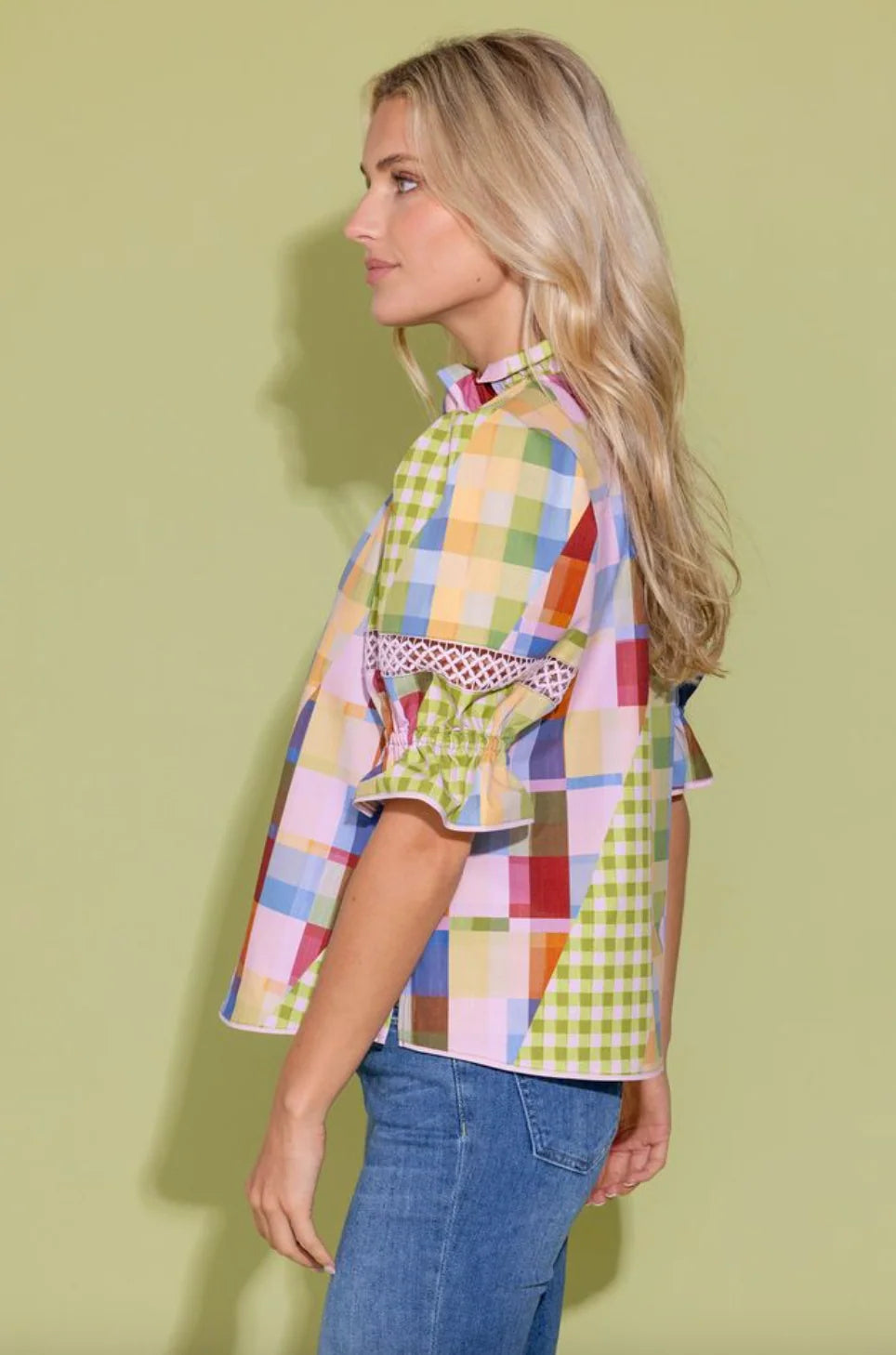 Lottie Top - Diagonal Check