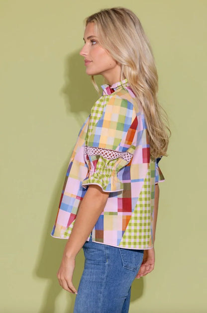 Lottie Top - Diagonal Check