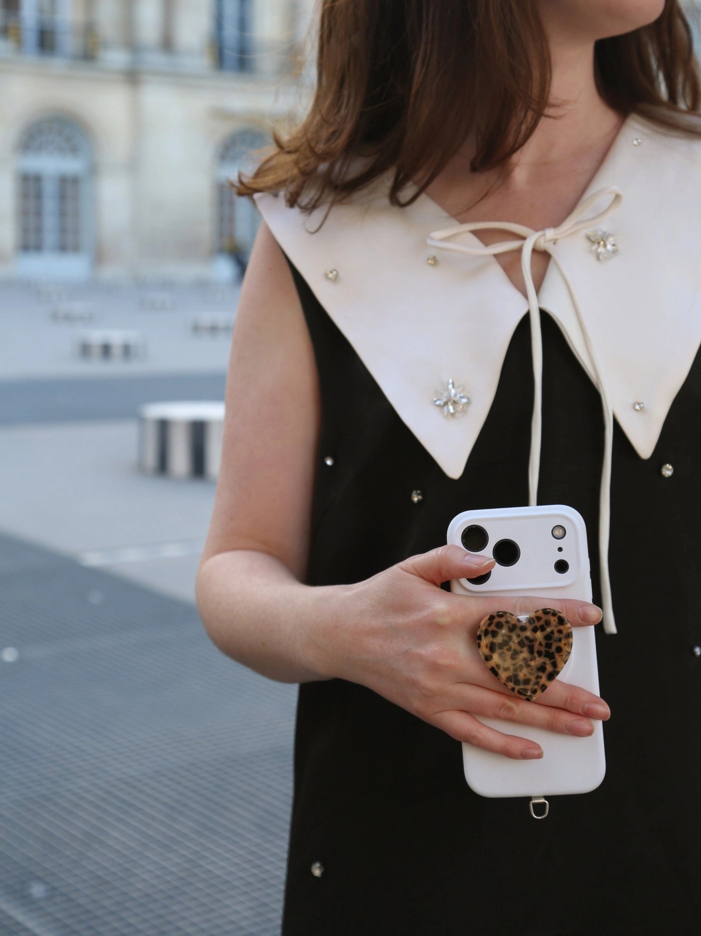 Hand-Painted Heart Gripcharm | Eco-Friendly | Leopard