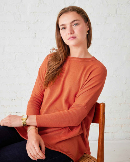 MerSea - Catalina Crewneck Sweater - Burnt Orange