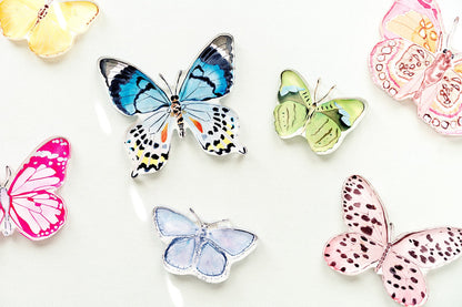 Green Butterfly Acrylic Art Block