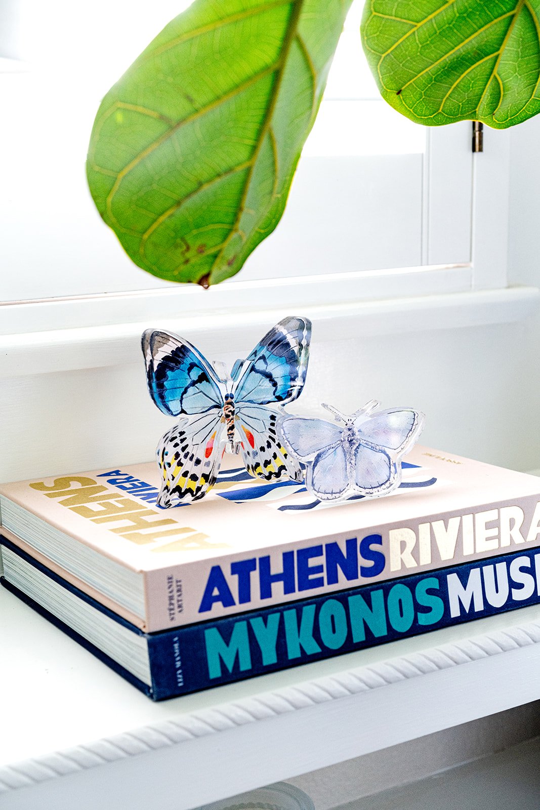 Blue Butterfly Acrylic Art Block