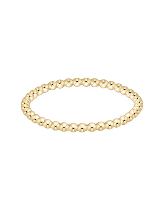 Classic Gold 1.5mm Bead Ring