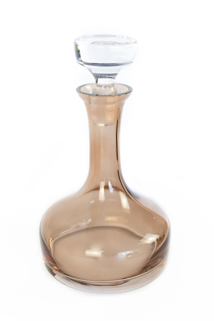 ESTELLE COLORED DECANTER - VOGUE {AMBER SMOKE}