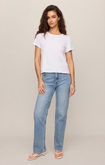 Junie Slub Tee Shirt - White
