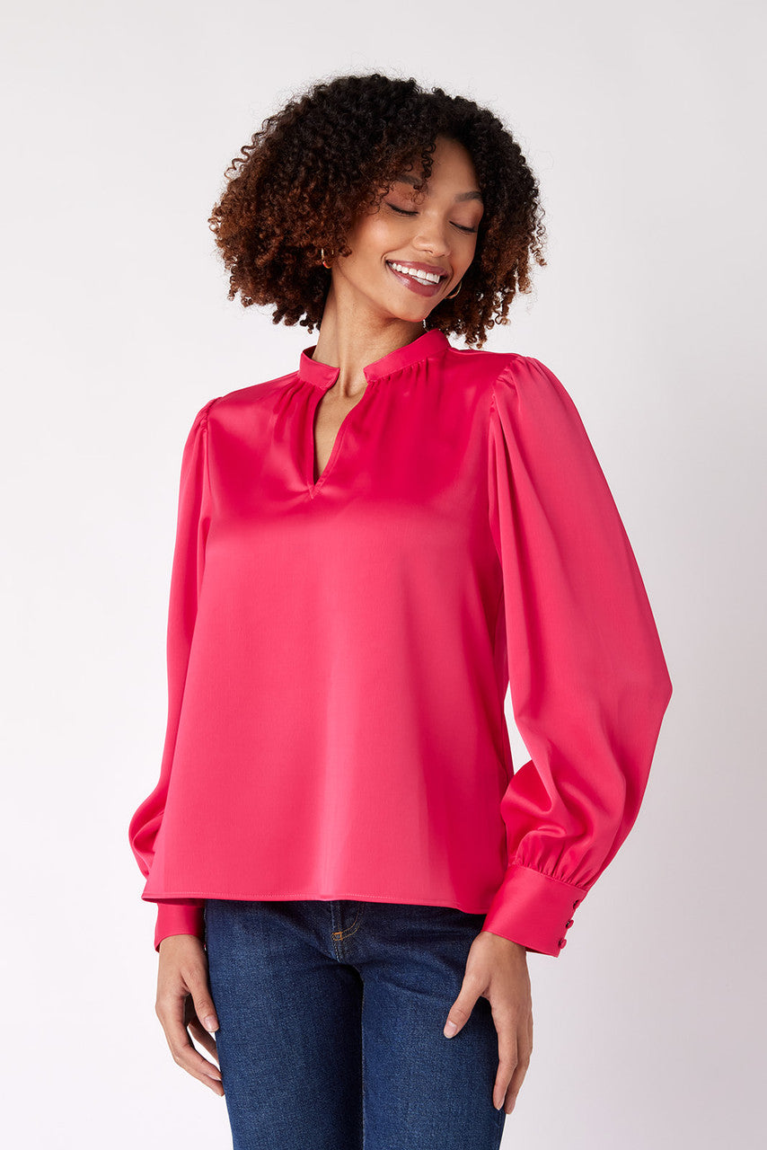 CROSBY - Lydie Top - Vivacious Pink