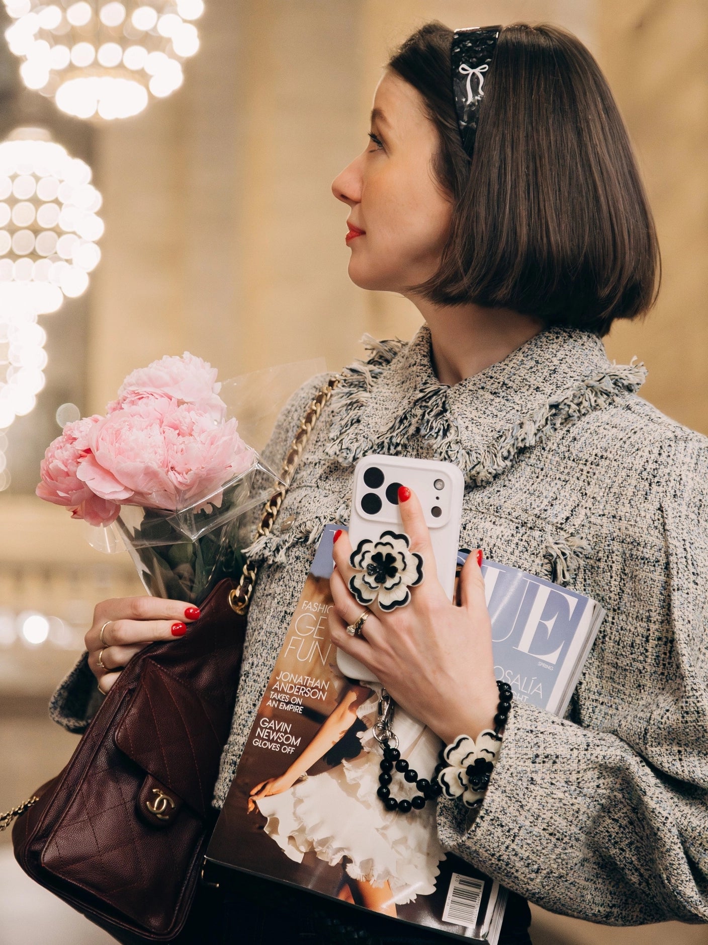 Hand-Painted Dianthus Gripcharm | Eco-Friendly
