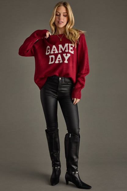 Game Day Sweater - Maroon