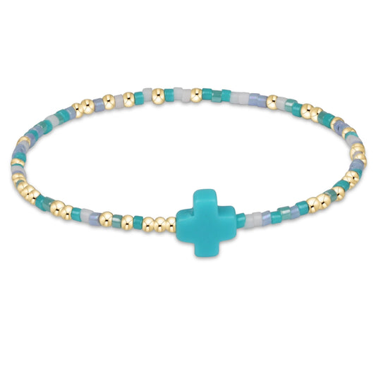 eGirl - Hope Unwritten Signature Cross Bracelet - Man, I Teal Like A Woman