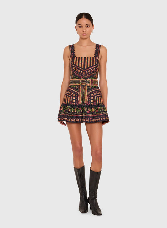 Lena Skort Romper - Joni Print