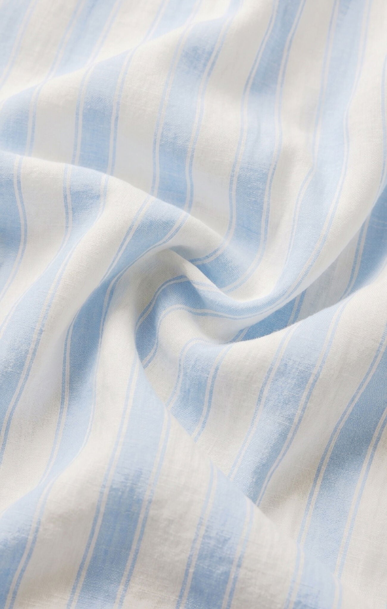 The Perfect Striped Linen Button Up - Skyline