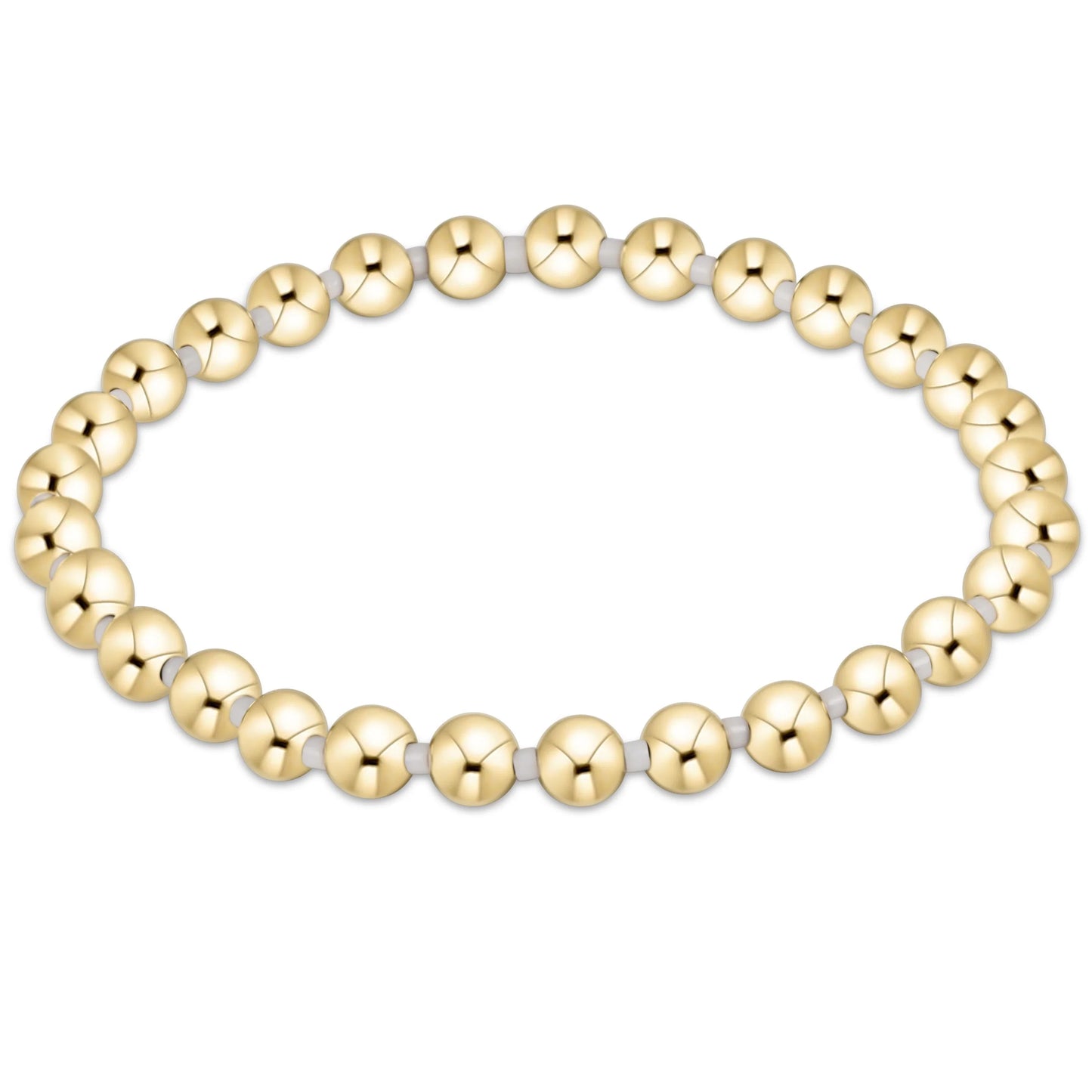 Gameday Hope Grateful 5MM Bead Bracelet - White