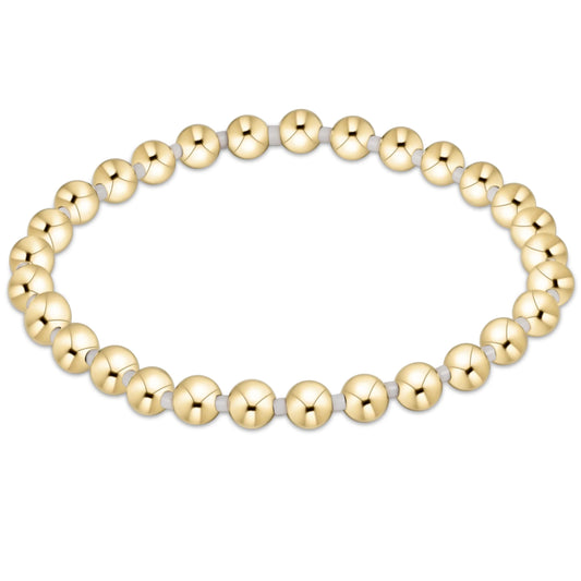 Gameday Hope Grateful 5MM Bead Bracelet - White