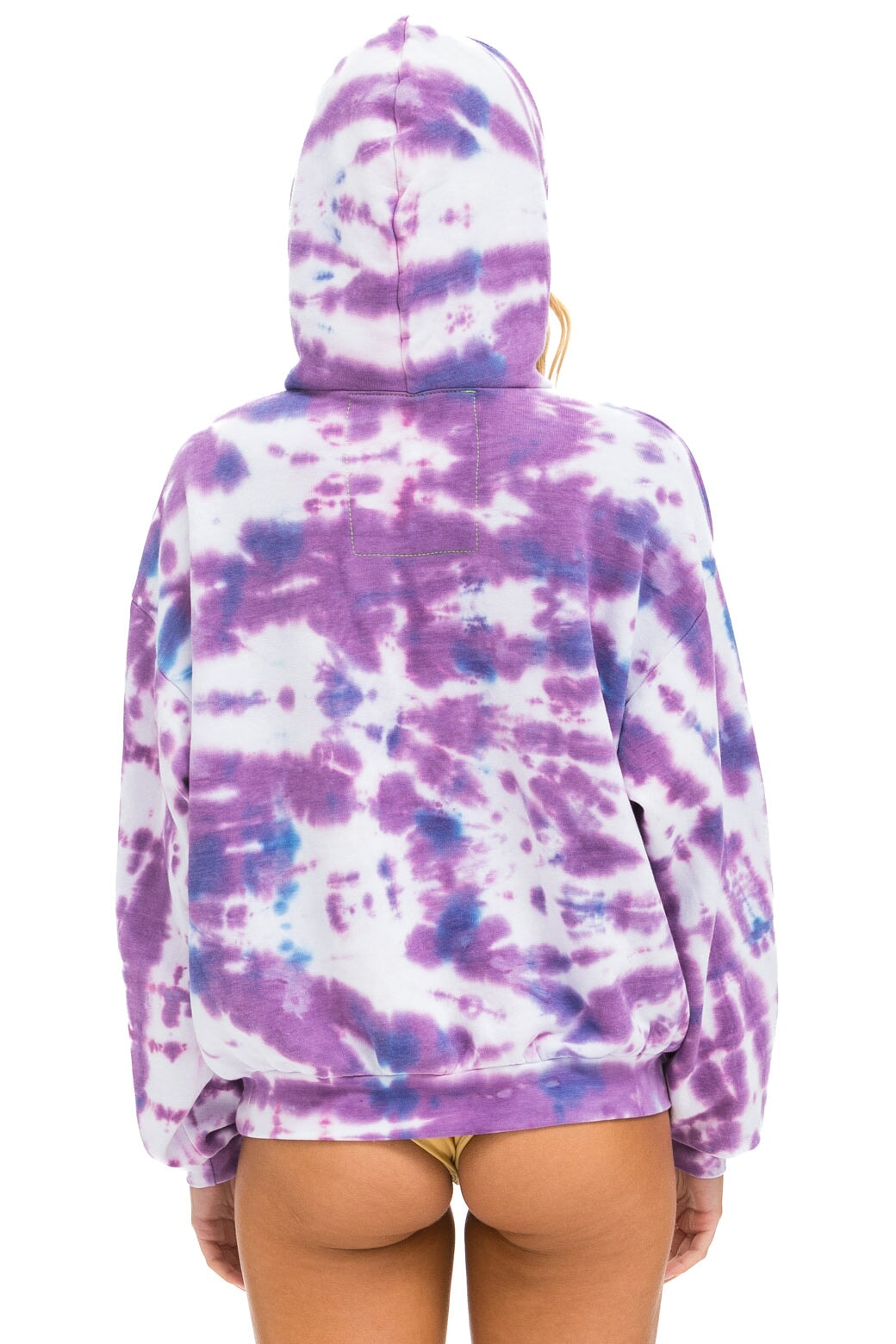 Aviator Nation - Hand Dyed Pullover Hoodie Relaxed - Tie Dye Magenta