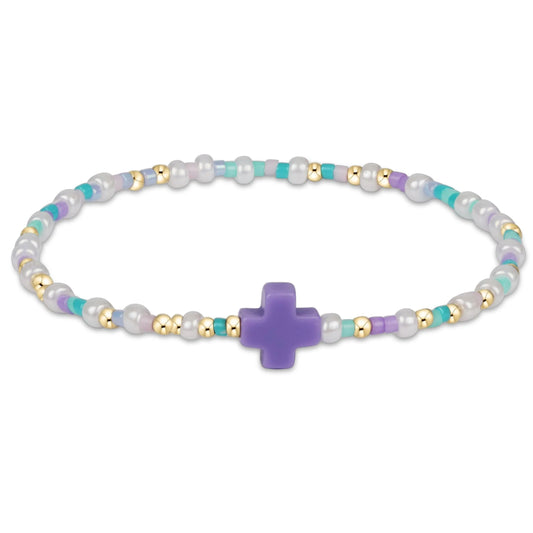 eGirl - Hope Unwritten Signature Cross Bracelet - How Do You Lilac Me Now?