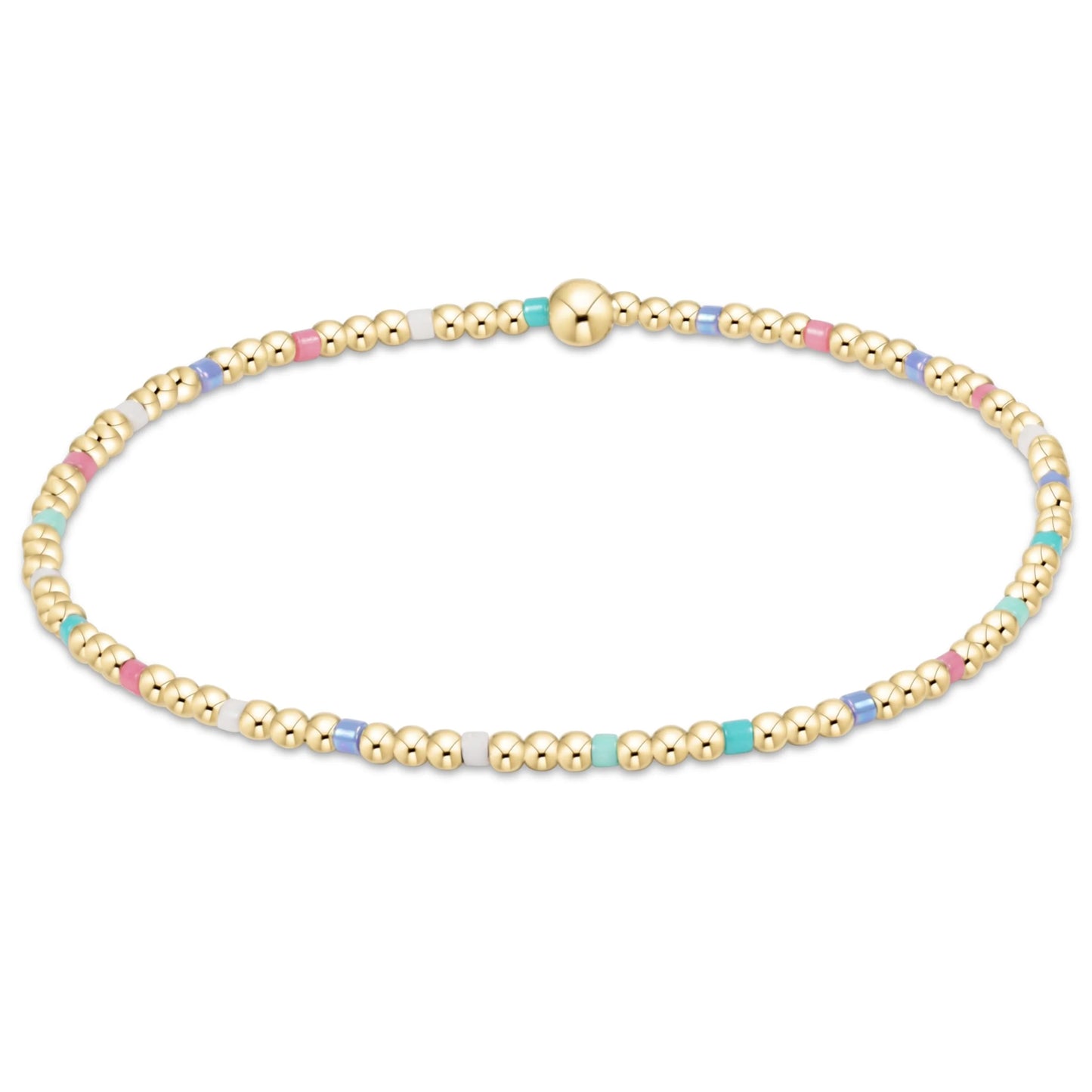 eGirl - Hope Sincerity Pattern 2mm Bead Bracelet - Hot Mess SS25