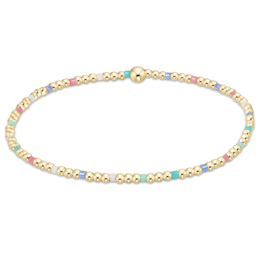 eGirl - Hope Sincerity Pattern 2mm Bead Bracelet - Hot Mess SS25