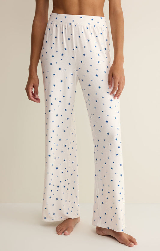 Luxe Star Pant - White